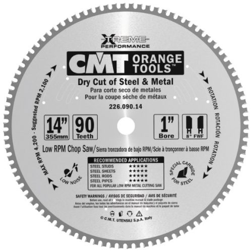 CMT Körfűrészlap fémre - D203x2,2 d15,8 Z48 HW